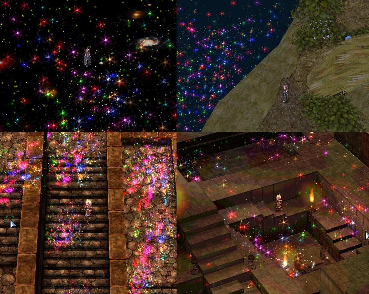 Colorful Star Map Effect